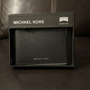 Michael Kors mens slim billfold wallet
